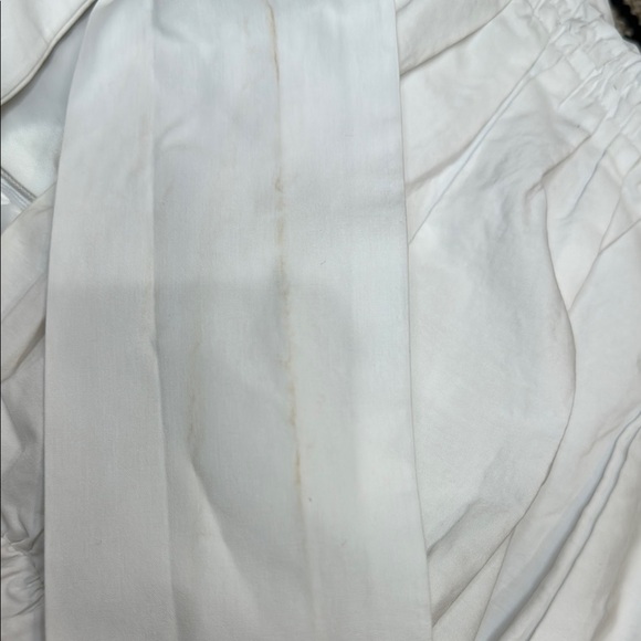 Pants Store White Ruched Tie Front Crop Top - Picture 11 of 11